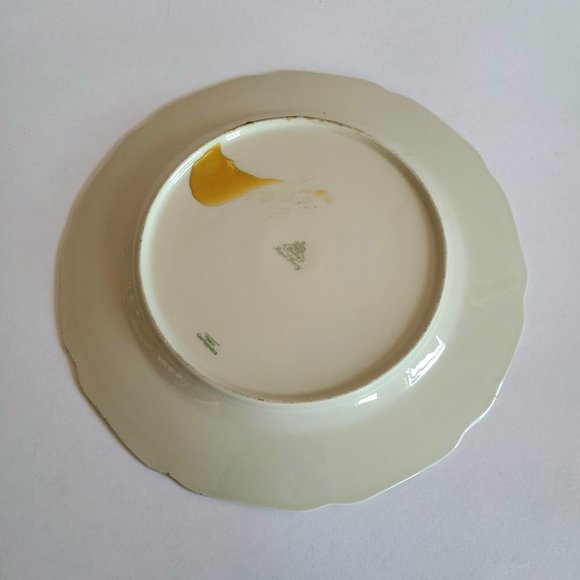 Large 10.5'' Vintage Bohemia Royal Ivory ceramic porcelain plate. - Picture 6 of 9